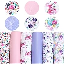 花柄の刺繍の生地⬛️カット売りでハンドメイドのヒョウ柄生地、合皮レザー生地 my-mama_88304-2